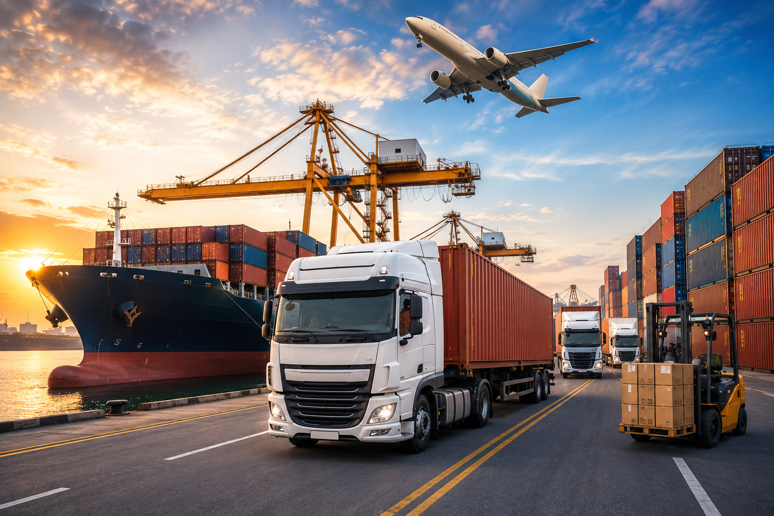 Warehouse with logistics operations